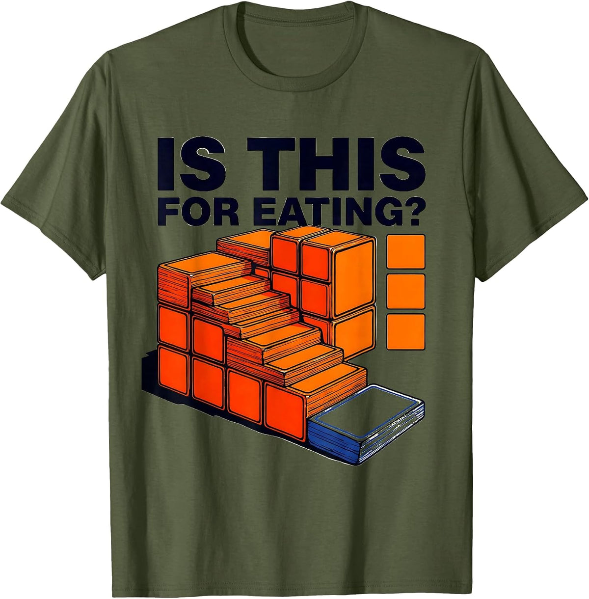 Is This For Eating Funny Periodic Table Science Teacher T-Shirt - Olive Green