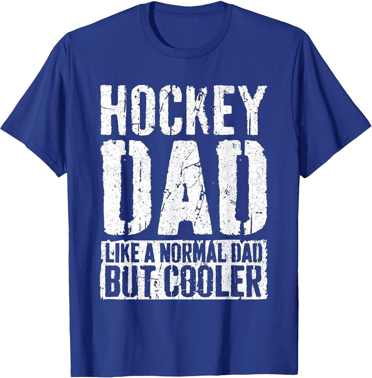Hockey Dad Shirt Men Fathers Day Hockey Dad T-Shirt - Royal Blue