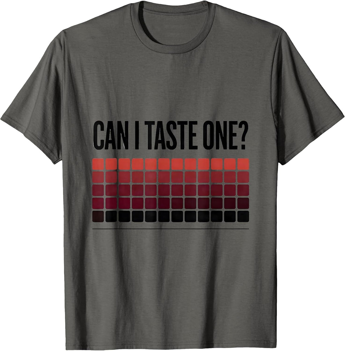 Can I Taste One Funny Periodic Table Science Teacher Joke T-Shirt - Asphalt Grey