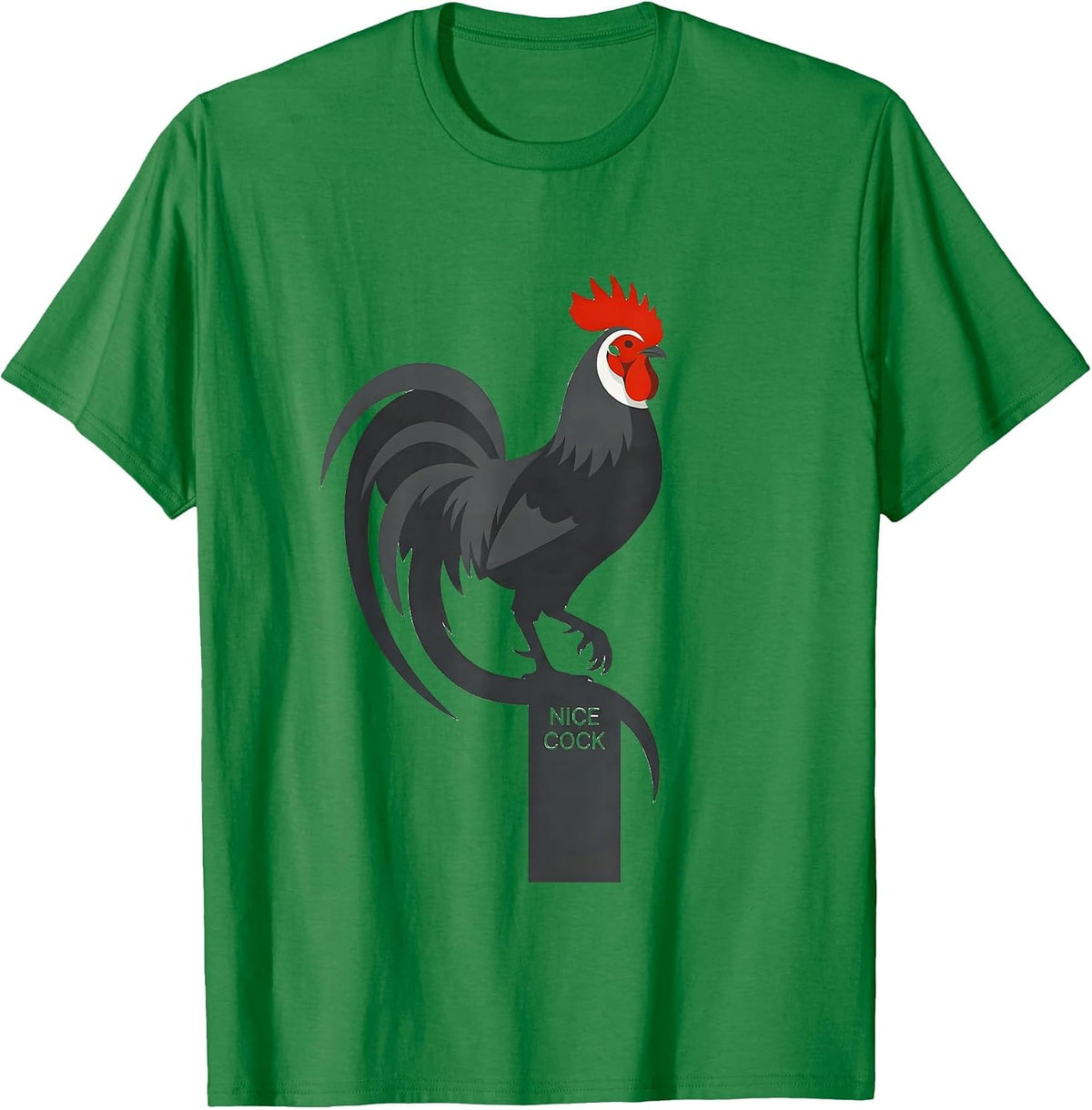Men's Nice Cock Funny Pheasant Hunting Upland Bird Hunter Gift T-Shirt - Kelly Green