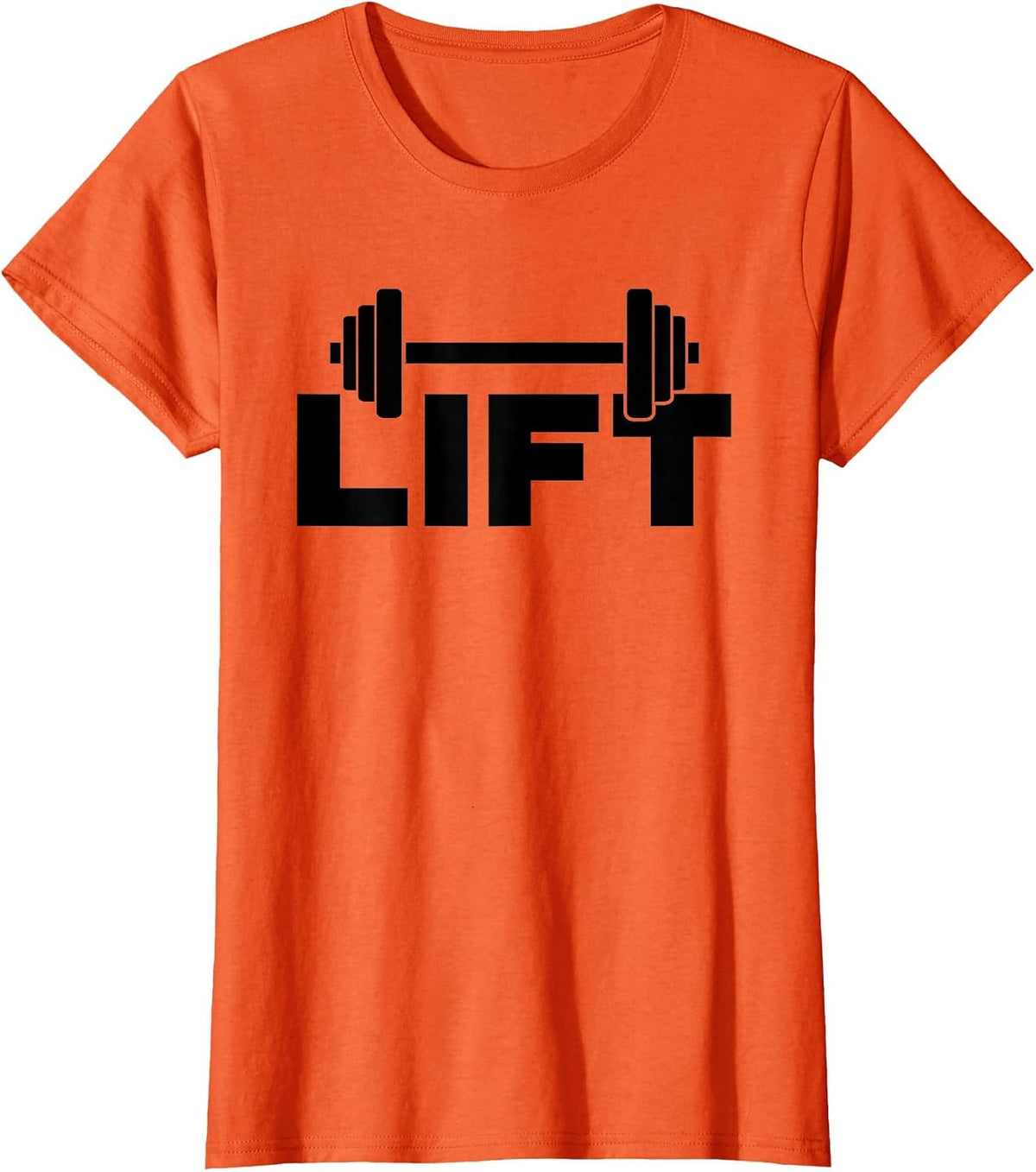 Lift Workout Lifting Weightlifting Gym T-Shirt - Orange