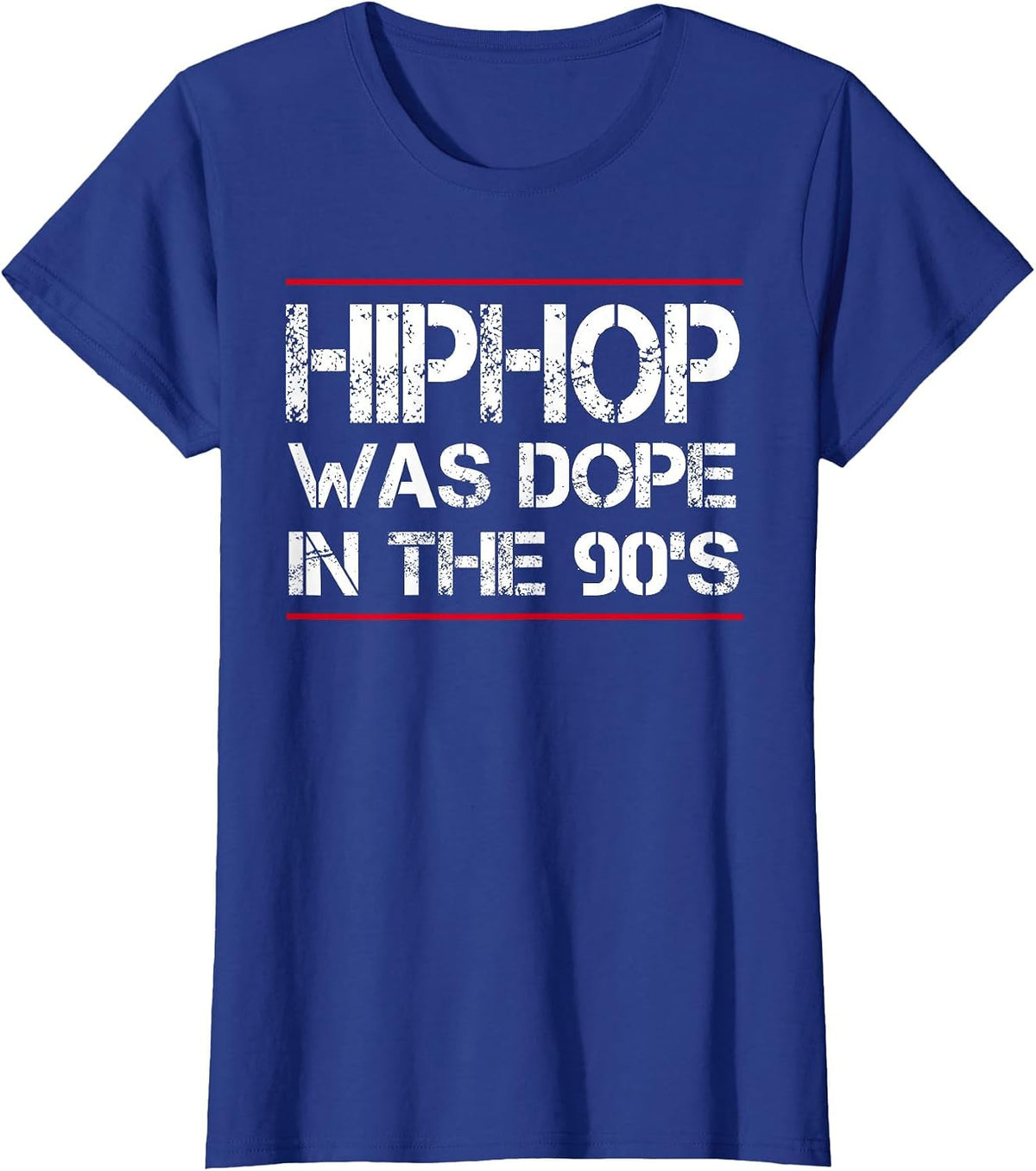 Quote Hiphop was Dope in the 90's - Gangster Tshirt T-Shirt - Royal Blue