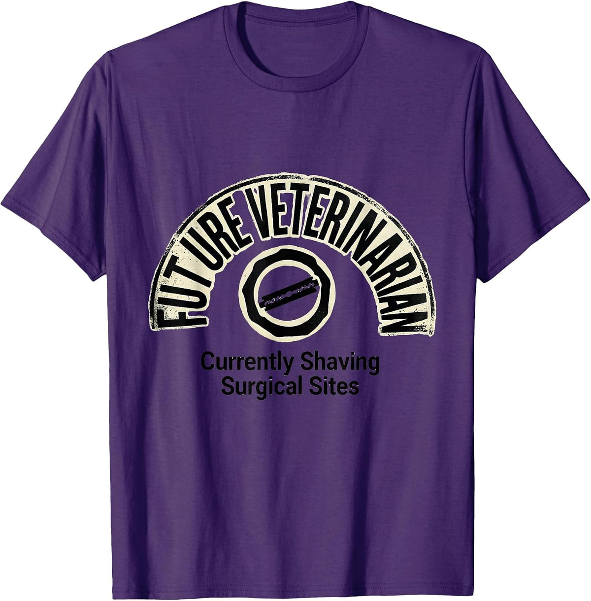 Men's Future Veterinarian (Currently Shaving Surgical Sites) T-Shirt - Purple