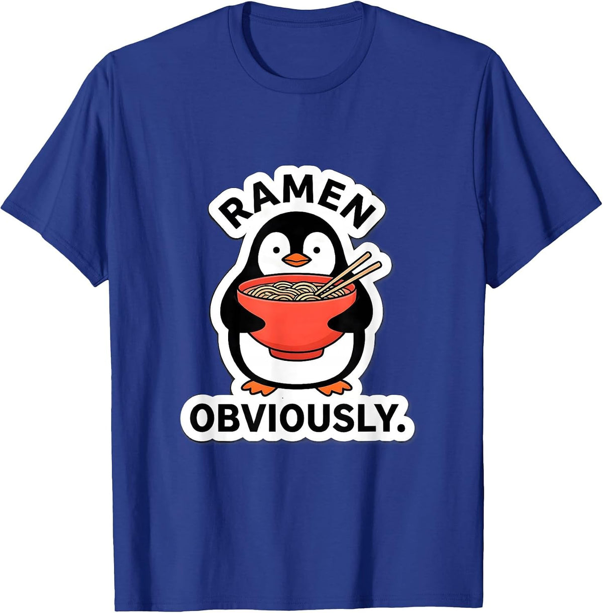 Men's Ramen, Obviously Cute Kawaii Anime Food Lover Humor T-Shirt - Royal Blue