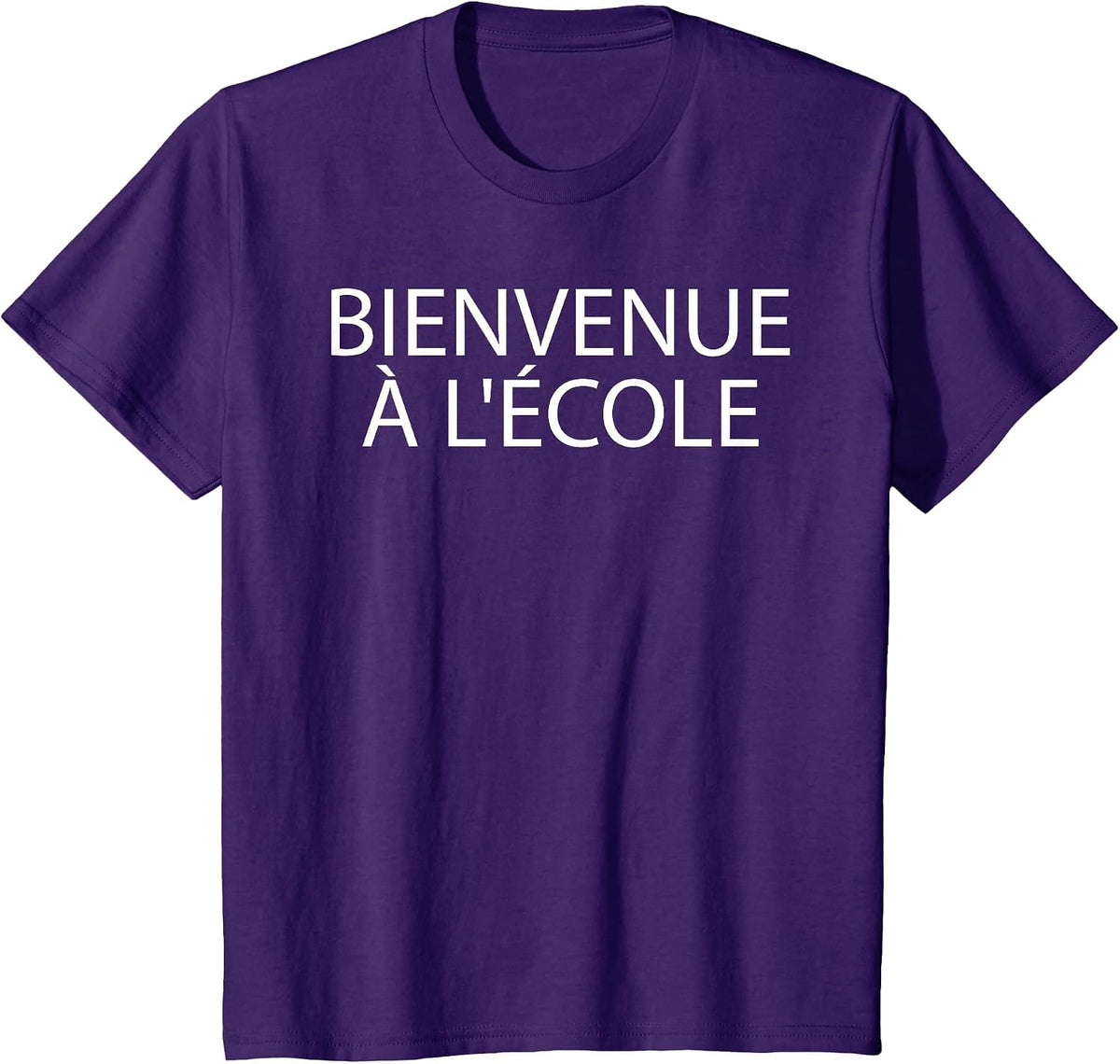 Bienvenue à l'école (for French Teachers) T-Shirt - Purple