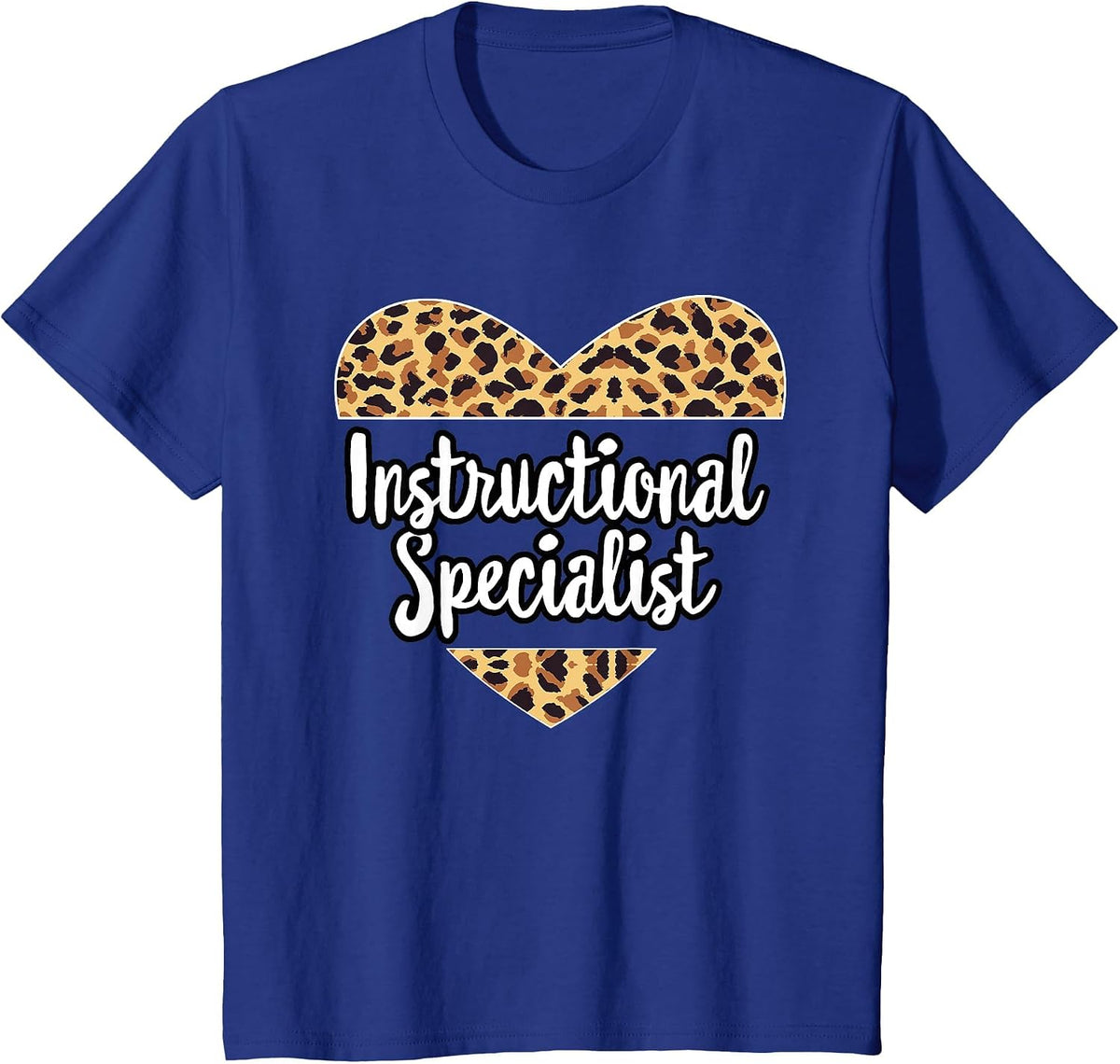 Cute Coach Crew Group Team Matching Instructional Specialist T-Shirt - Royal Blue