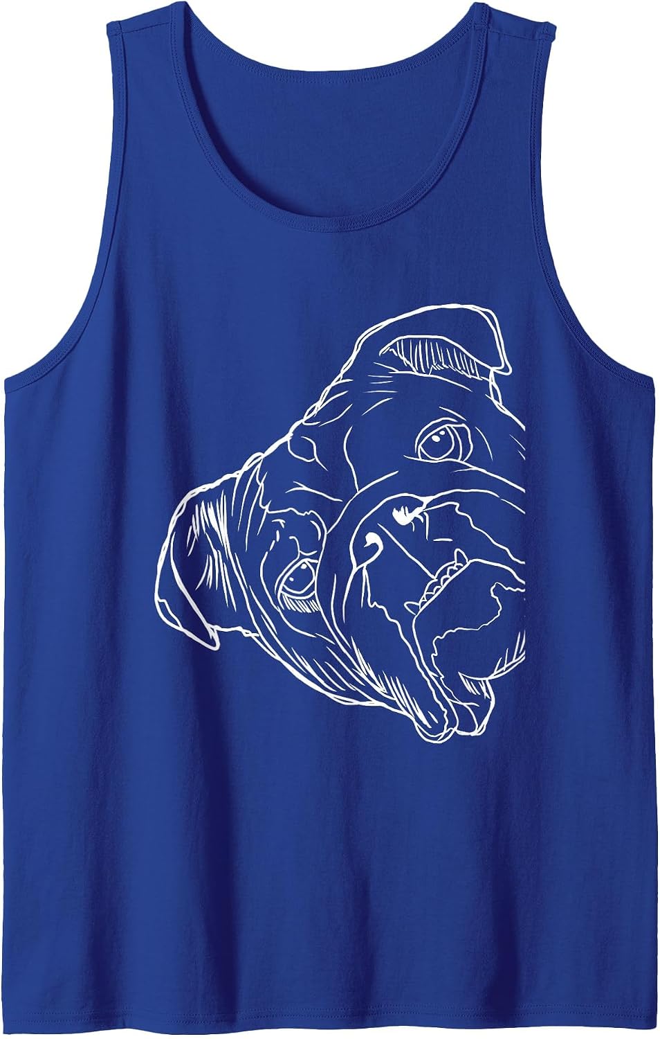 Funny Dog English Bulldog Tank Top - Royal Blue