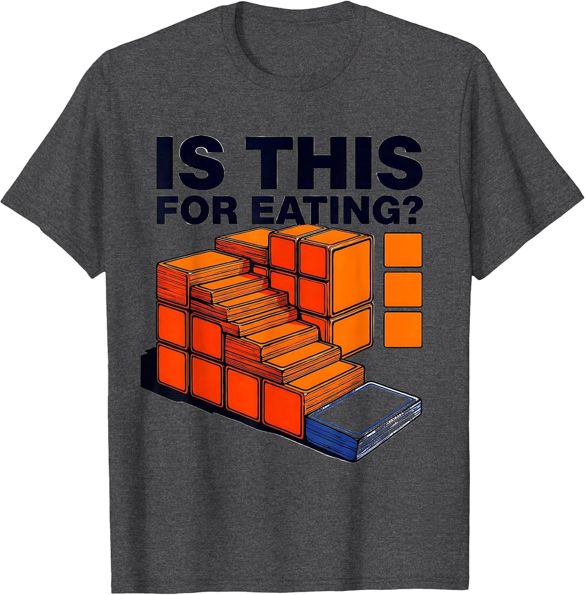 Is This For Eating Funny Periodic Table Science Teacher T-Shirt - Dark Heather Grey