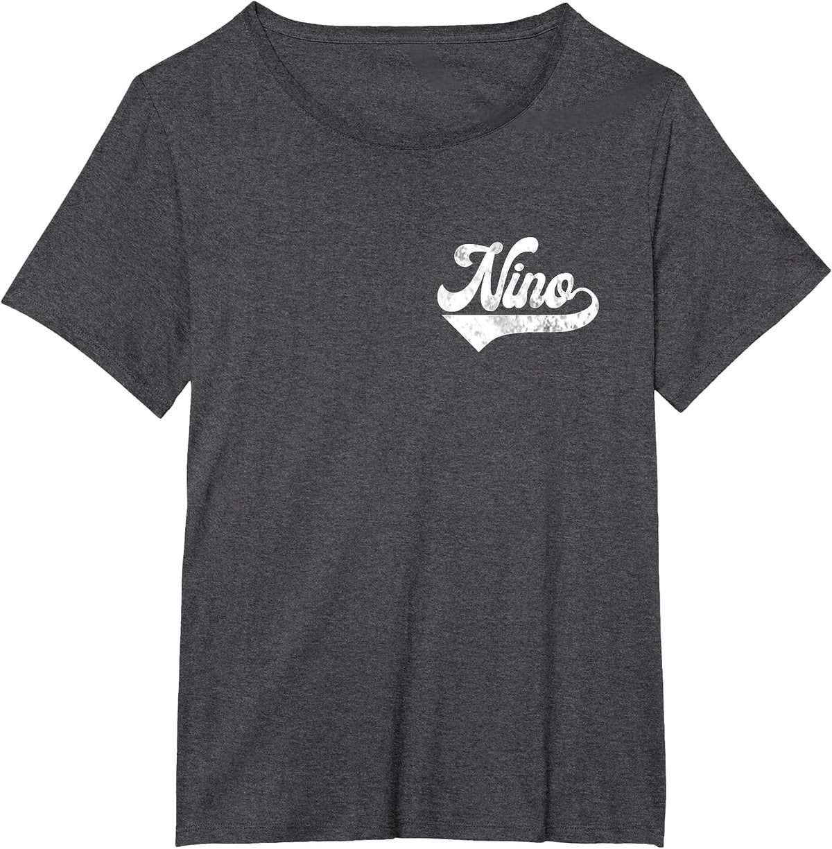 Mens Nino Vintage Retro Father's Day for Papa Godfather T-Shirt - Dark Heather Grey