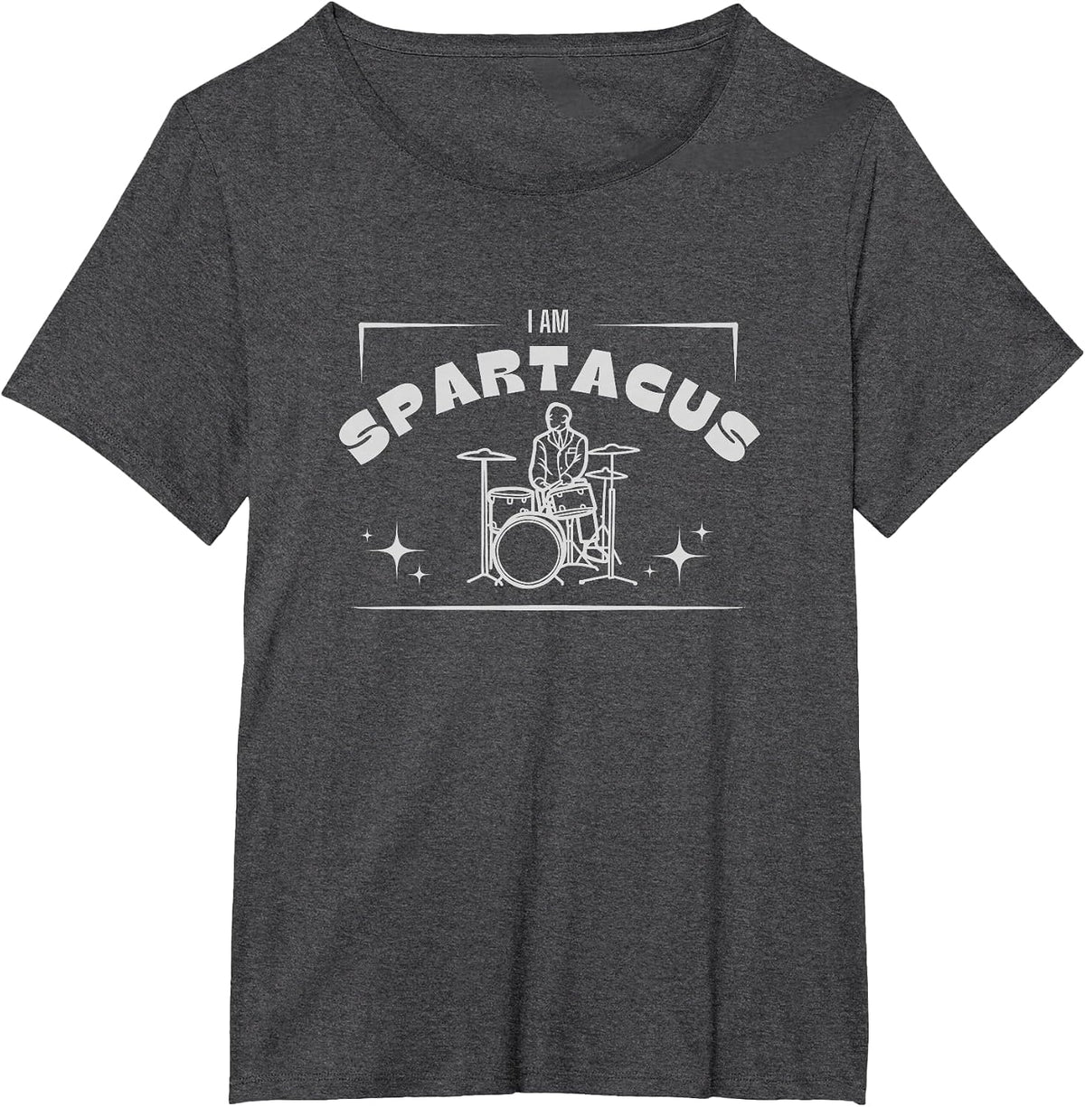 I Am Spartacus, Drummer T-Shirt - Dark Heather Grey