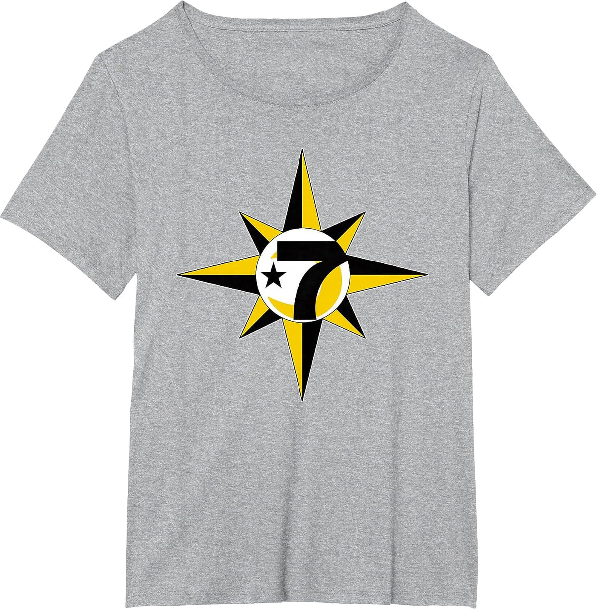 in the Name of Allah 7 Logo Crescent Star 5 Percent t Shirt T-Shirt - Heather Grey