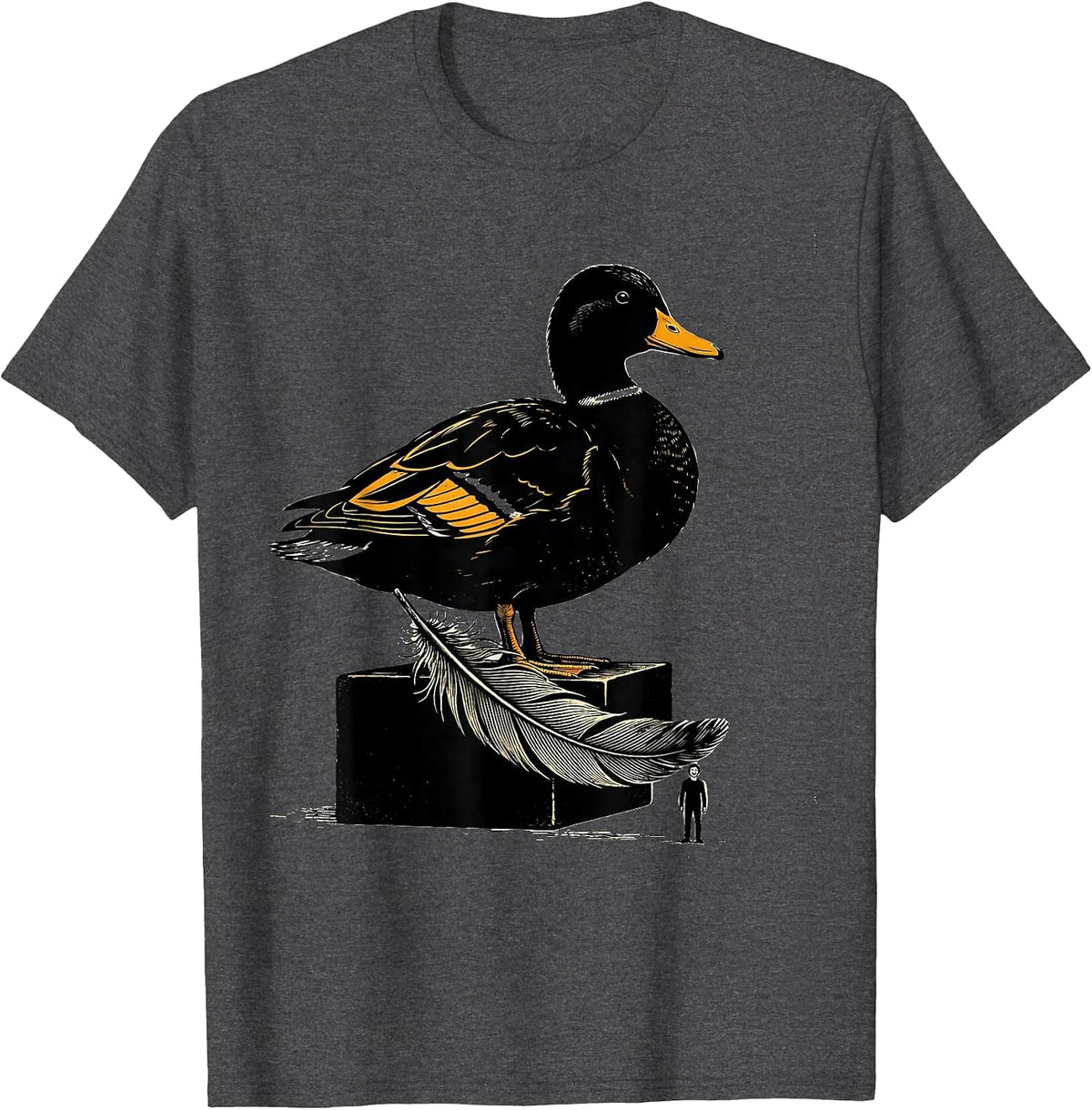 Duck Lover Always Be Yourself Unless You Can Be A Duck Humor T-Shirt - Dark Heather Grey