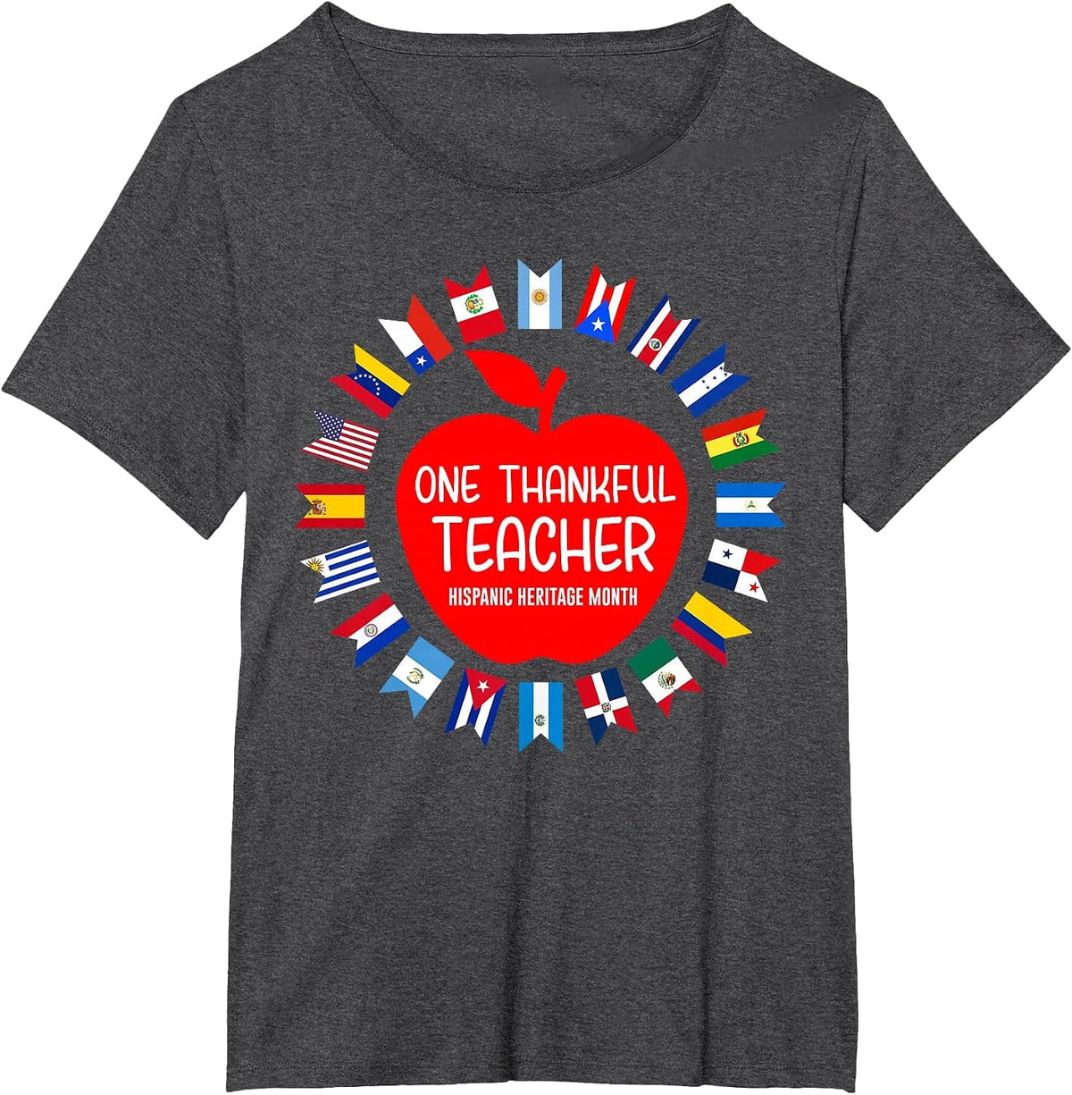 Teacher National Hispanic American Heritage Month 2023 T-Shirt - Dark Heather Grey