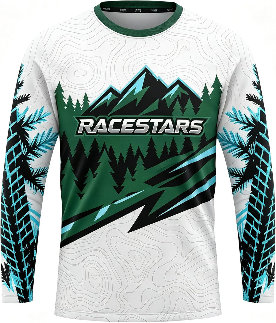 Motocross MTB Jersey Men Long Sleeve Off-Road Mountain Bike Cycling Shirt - Rs0351