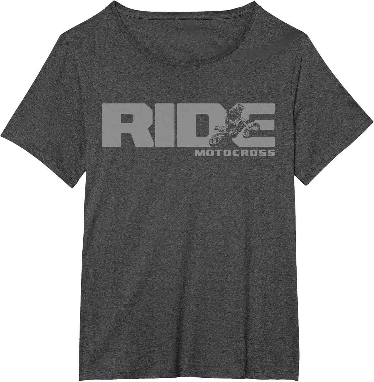 Ride Dirt Bike Motocross Apparel - Motocross Dirt Bike T-Shirt - Dark Heather Grey