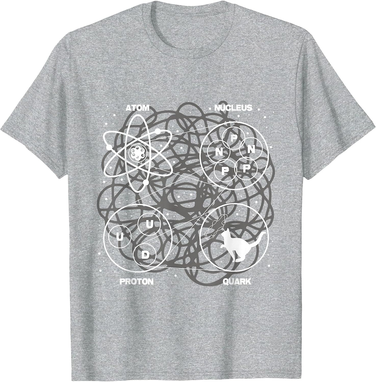 Quantum Mechanics String Theory - Physicist Science Lover T-Shirt - Heather Grey