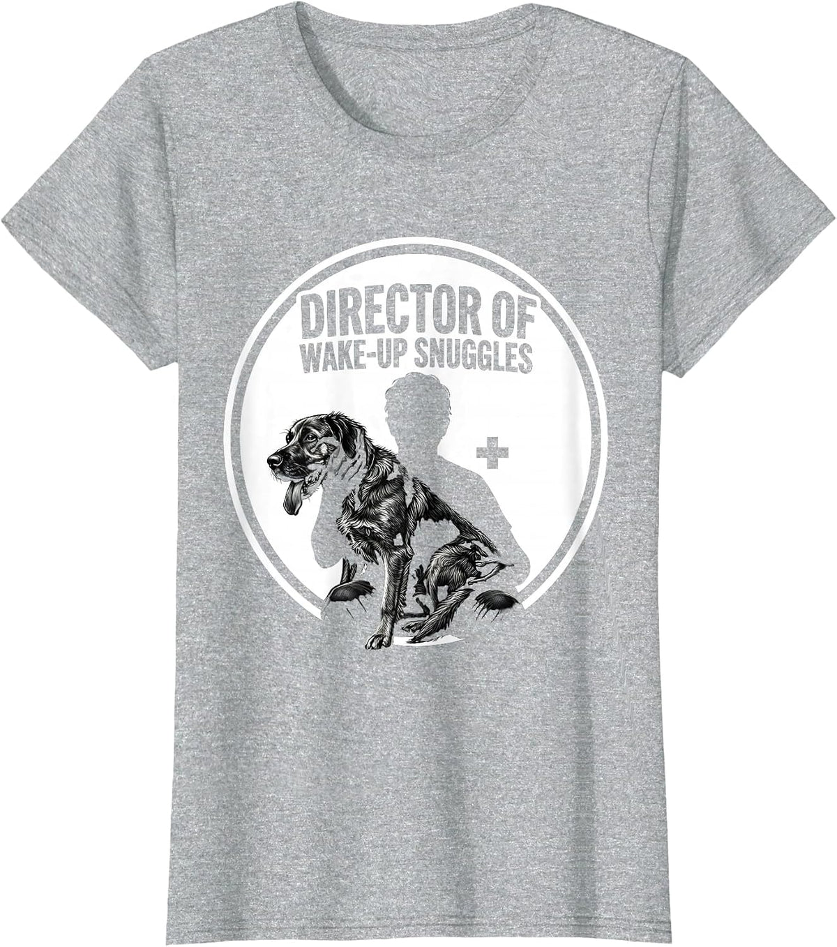 Director Of Wake-Up Snuggles Funny Veterinarian Gift Vet T-Shirt - Heather Grey