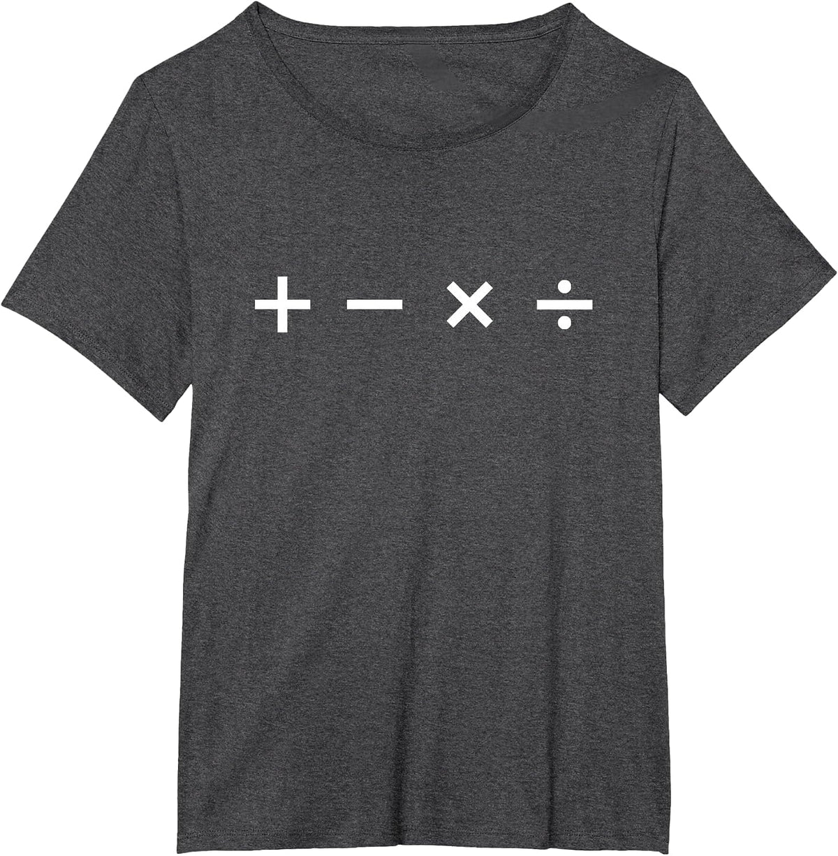 Funny Add Subtract Divide Multiply Math T-Shirt T-Shirt - Dark Heather Grey