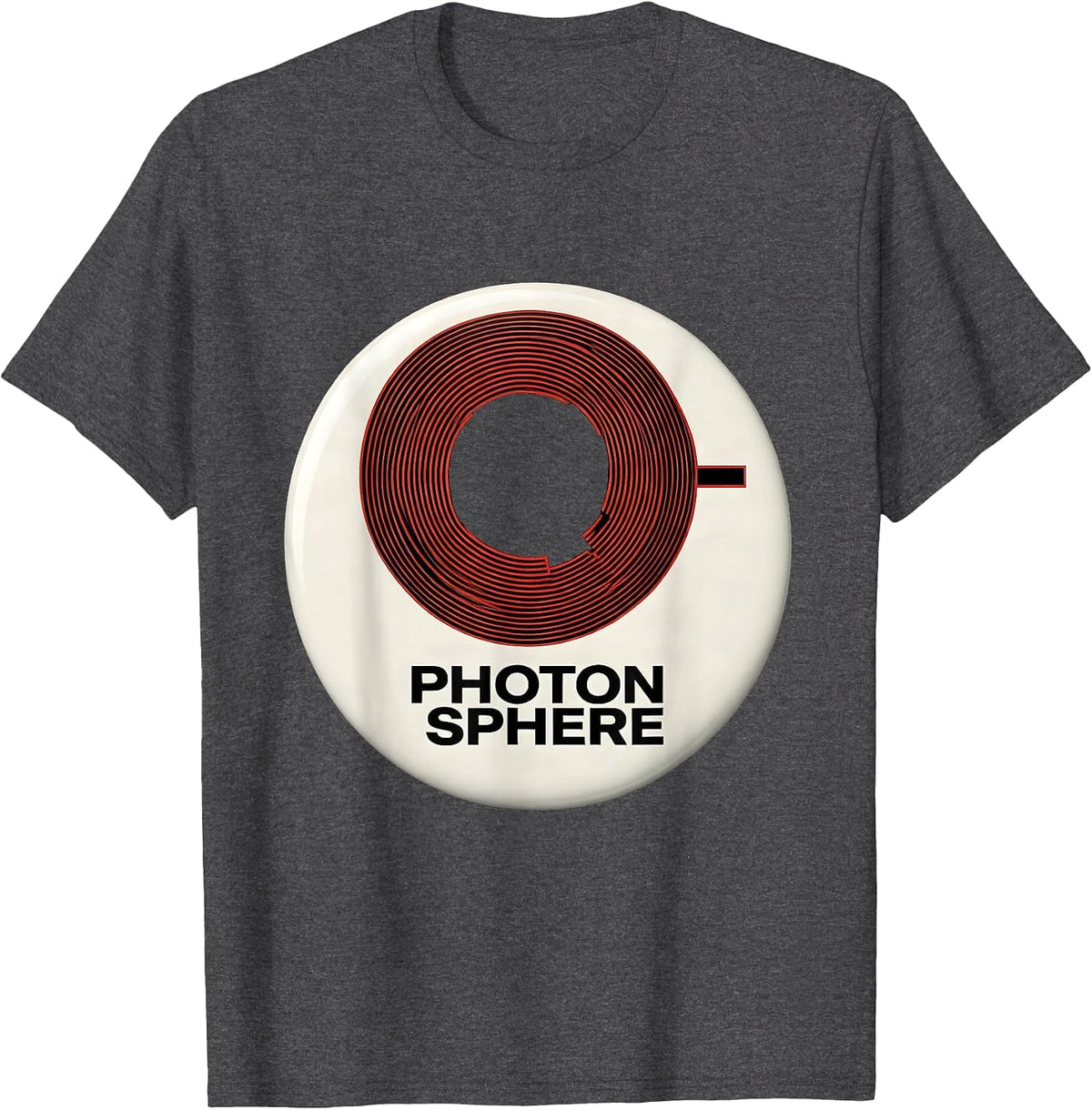 Men's Photon Sphere Swiss International Astrophysics Enthusiast T-Shirt - Dark Heather Grey