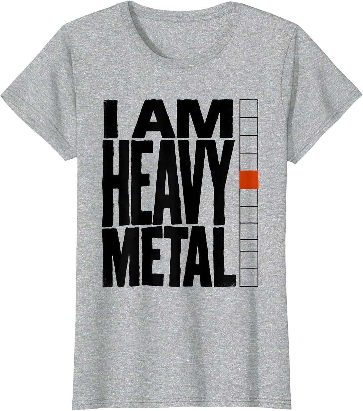 Women's I Am Heavy Metal Funny Chemistry Science Humor T-Shirt - Heather Grey