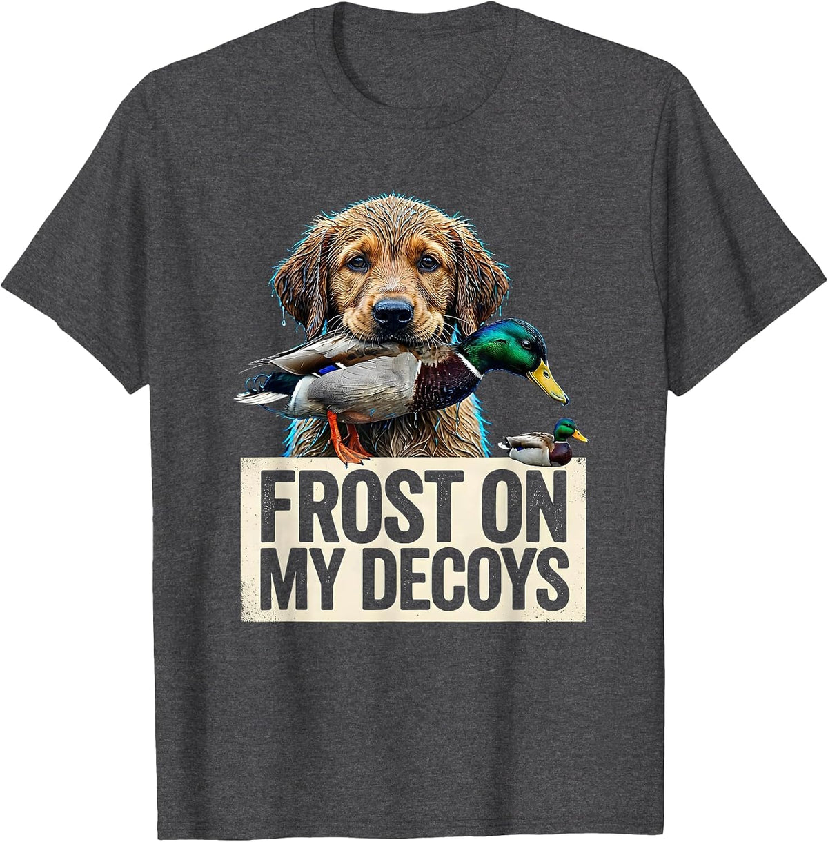 Frost On My Decoys Streetwear Local Boy Southern Duck T-Shirt - Dark Heather Grey