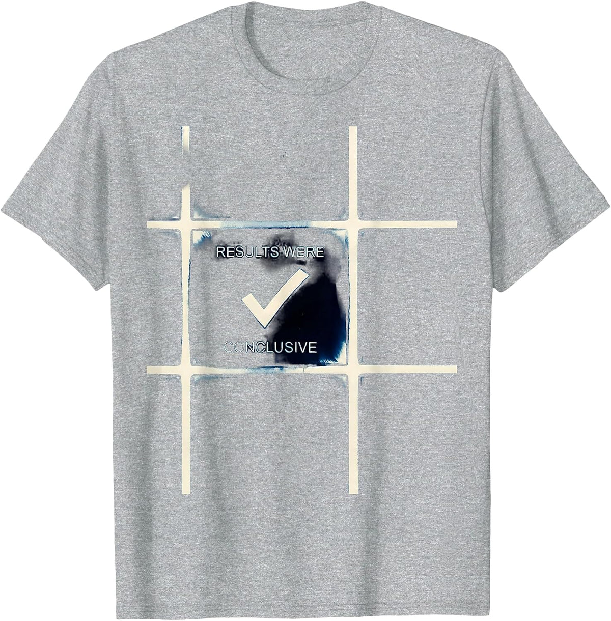 Men's Results Were Conclusive Funny Periodic Table Chemistry T-Shirt - Heather Grey