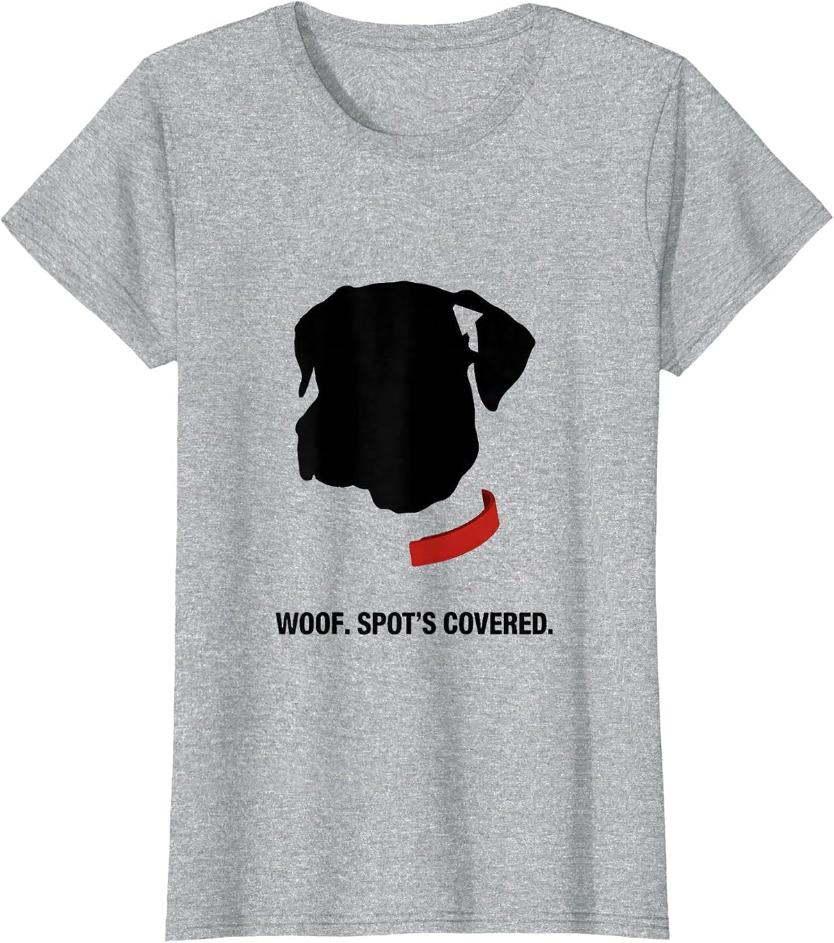 Women's Woof Spot's Covered Funny Lazy Halloween Dalmatian Costume T-Shirt - Heather Grey