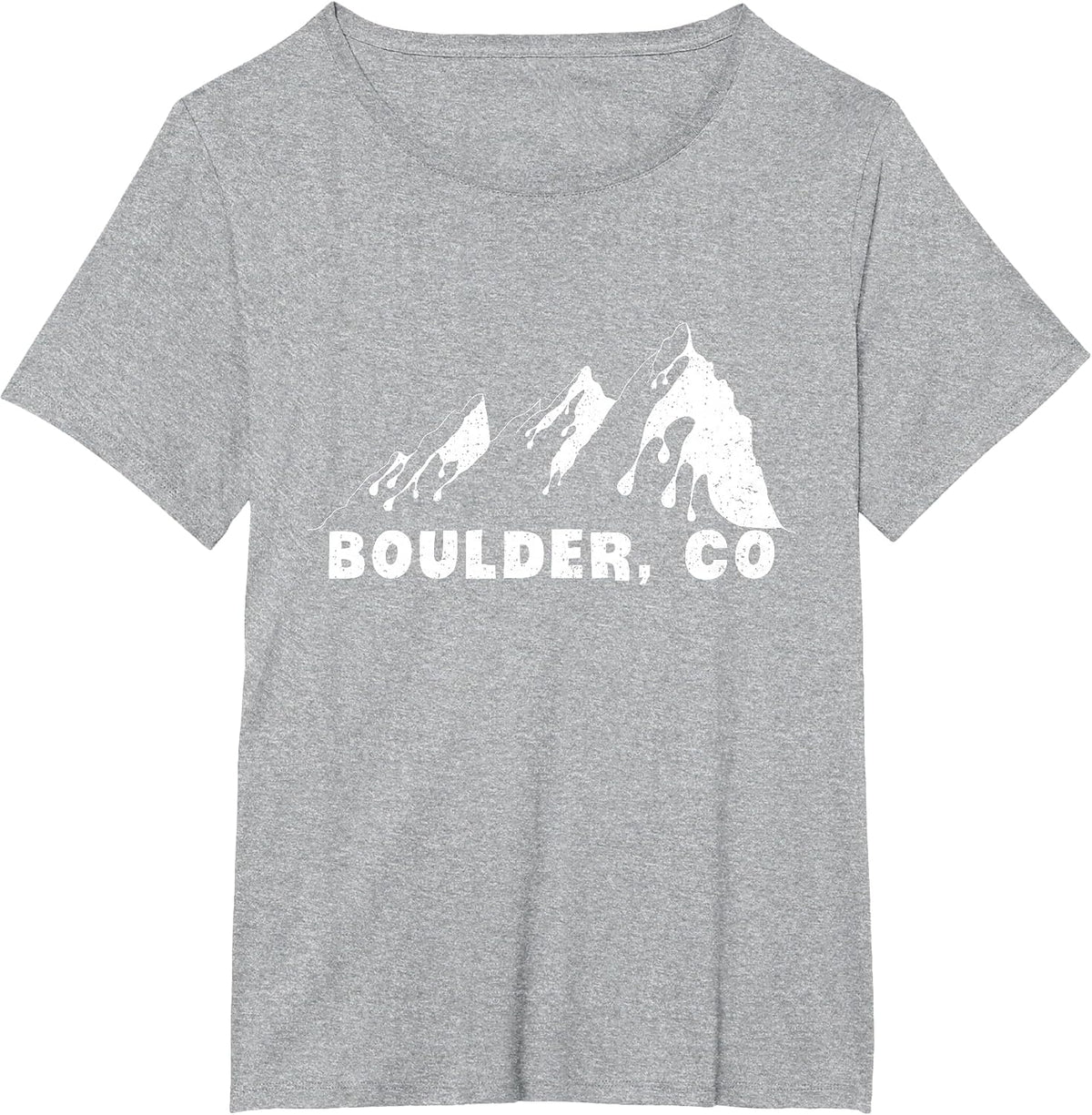 Flatirons Boulder Colorado Climbing Hiking Travel Souvenir T-Shirt - Heather Grey