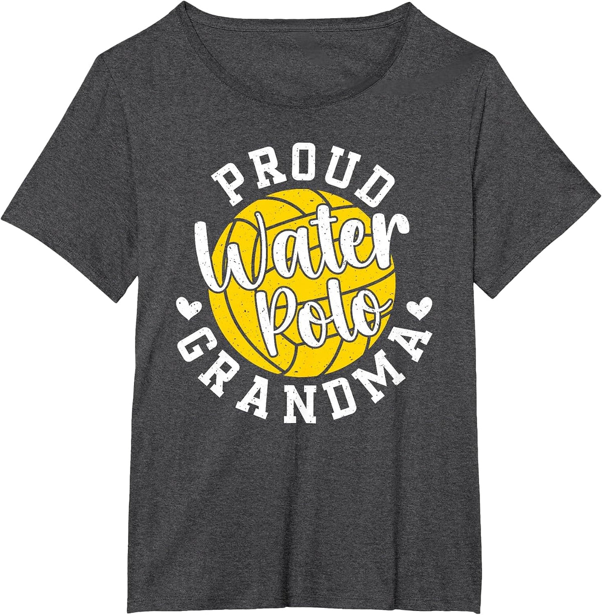 Proud Water Polo Grandma of A Water Polo Player Grandmother T-Shirt - Dark Heather Grey