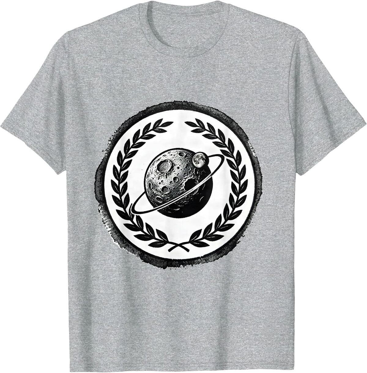 Men's Cratered Dwarf Planet Dwarf-Planet Astronomy Humor T-Shirt - Heather Grey