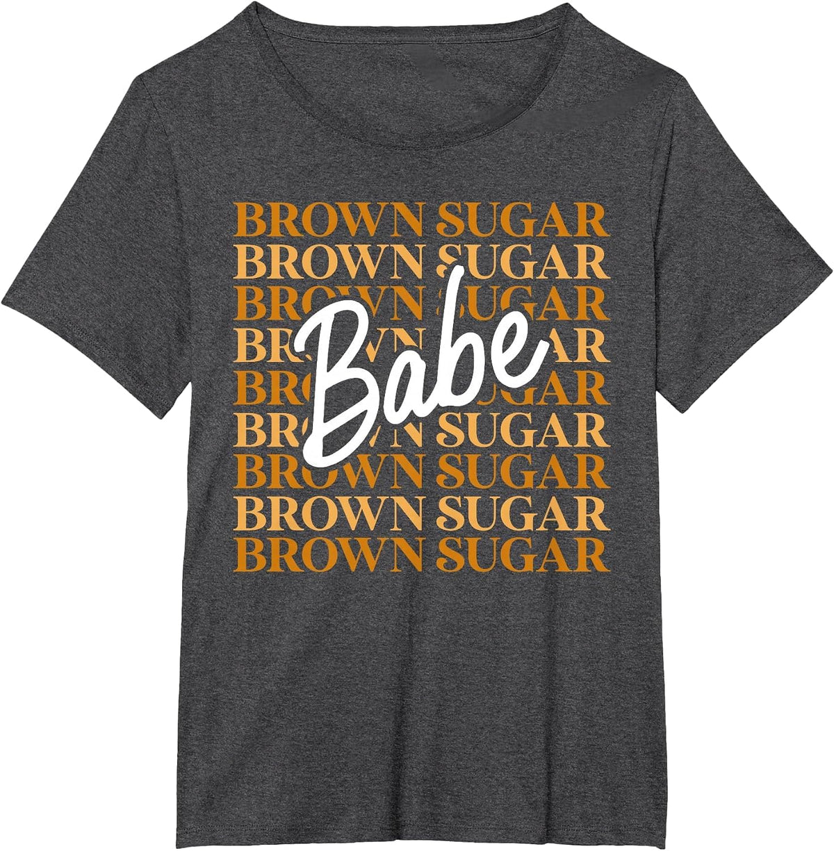 Brown Sugar Babe Black African Melanin Pride Retro Vintage T-Shirt - Dark Heather Grey