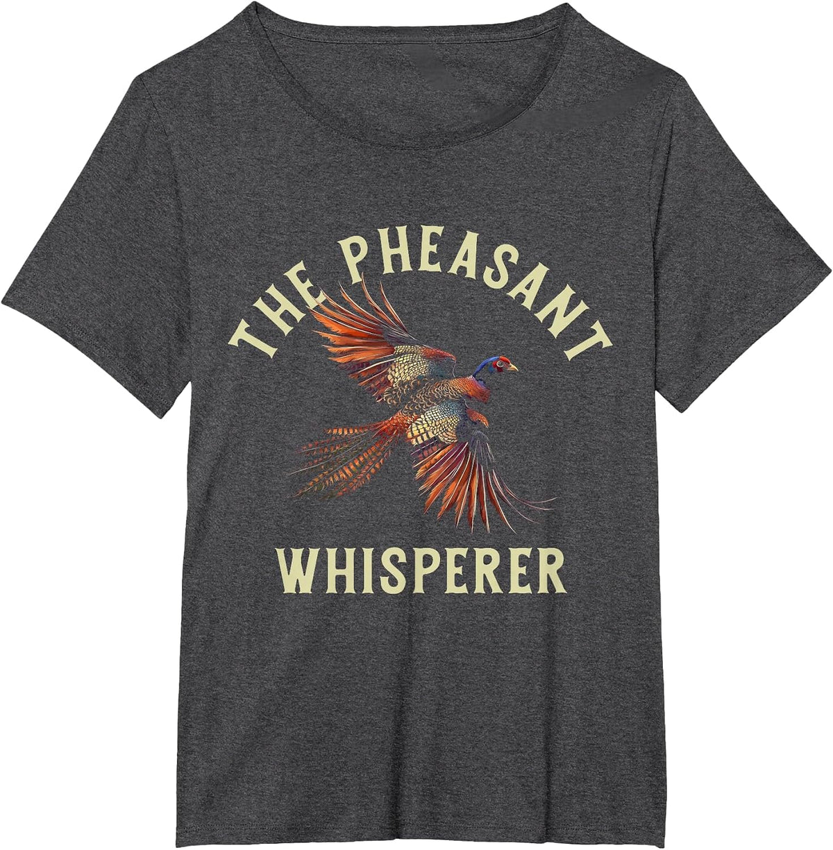Pheasant Whisperer Hunting Bird Hunter Vintage T-Shirt - Dark Heather Grey