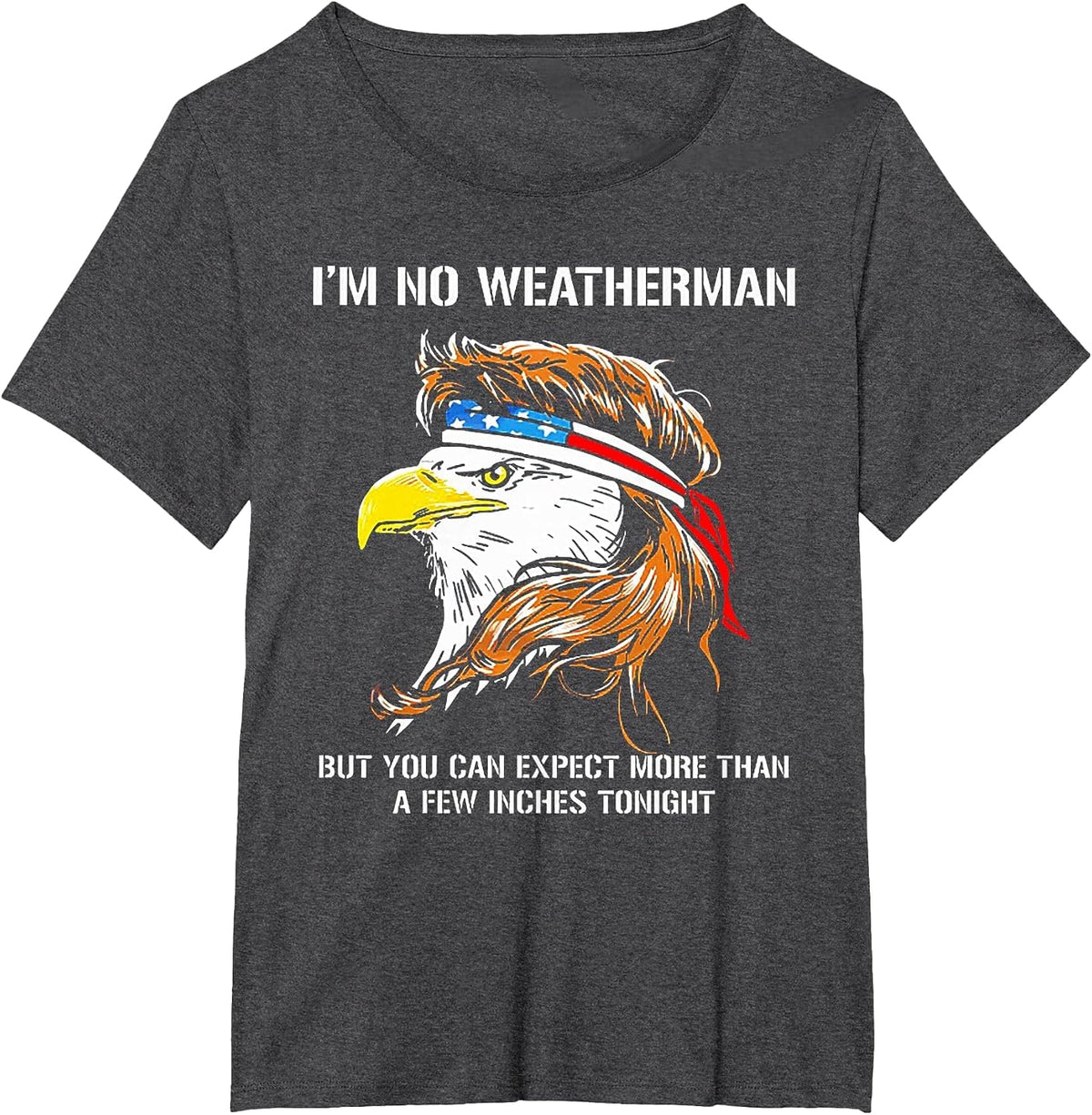 I'm No Weatherman But You Can Expect Eagle T-Shirt - Dark Heather Grey