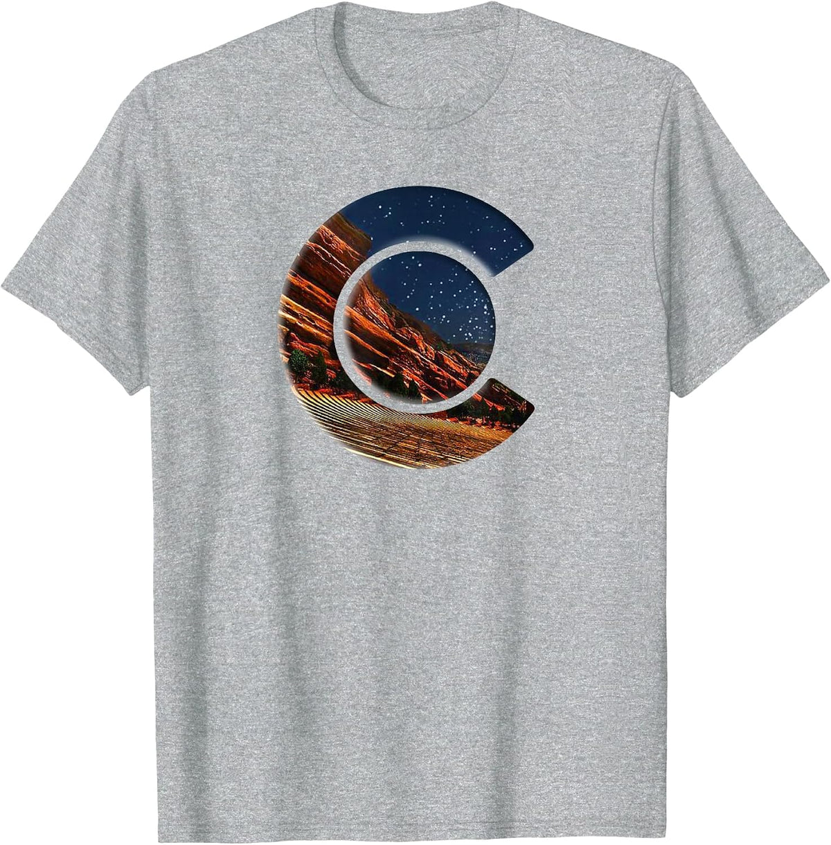 Red Rocks Amphitheater T-Shirt - Heather Grey