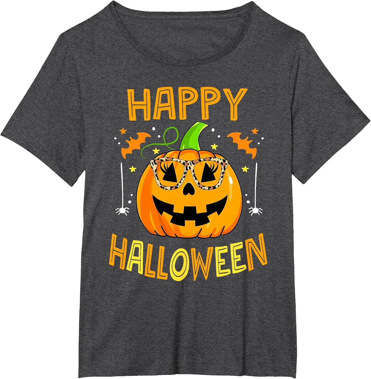 Trick Or Treat Halloween Funny Pumpkin Happy Halloween 2026 T-Shirt - Dark Heather Grey