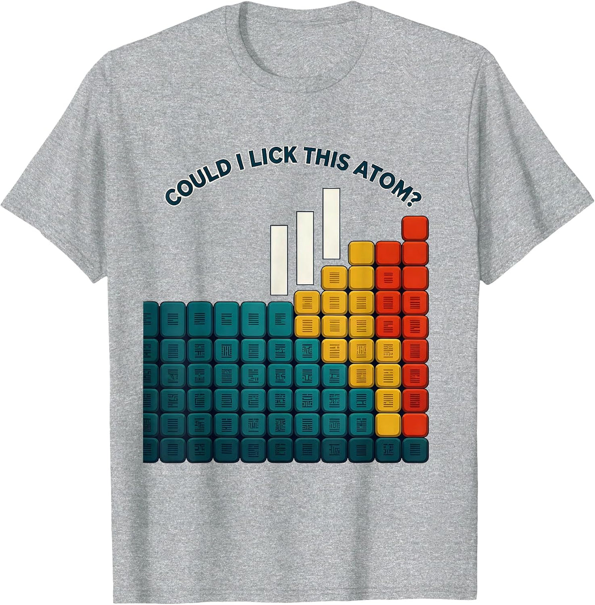 Men's Could I Lick This Atom Funny Periodic Table Science Teacher T-Shirt - Heather Grey