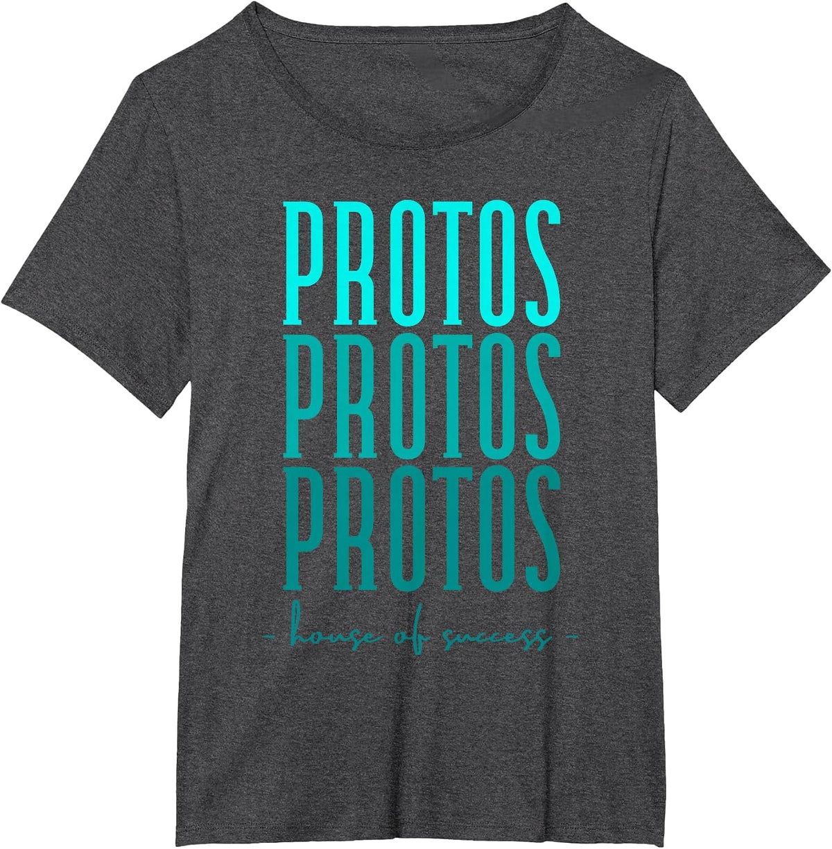 PROTOS House of Success, Teachers Students T-Shirt - Dark Heather Grey