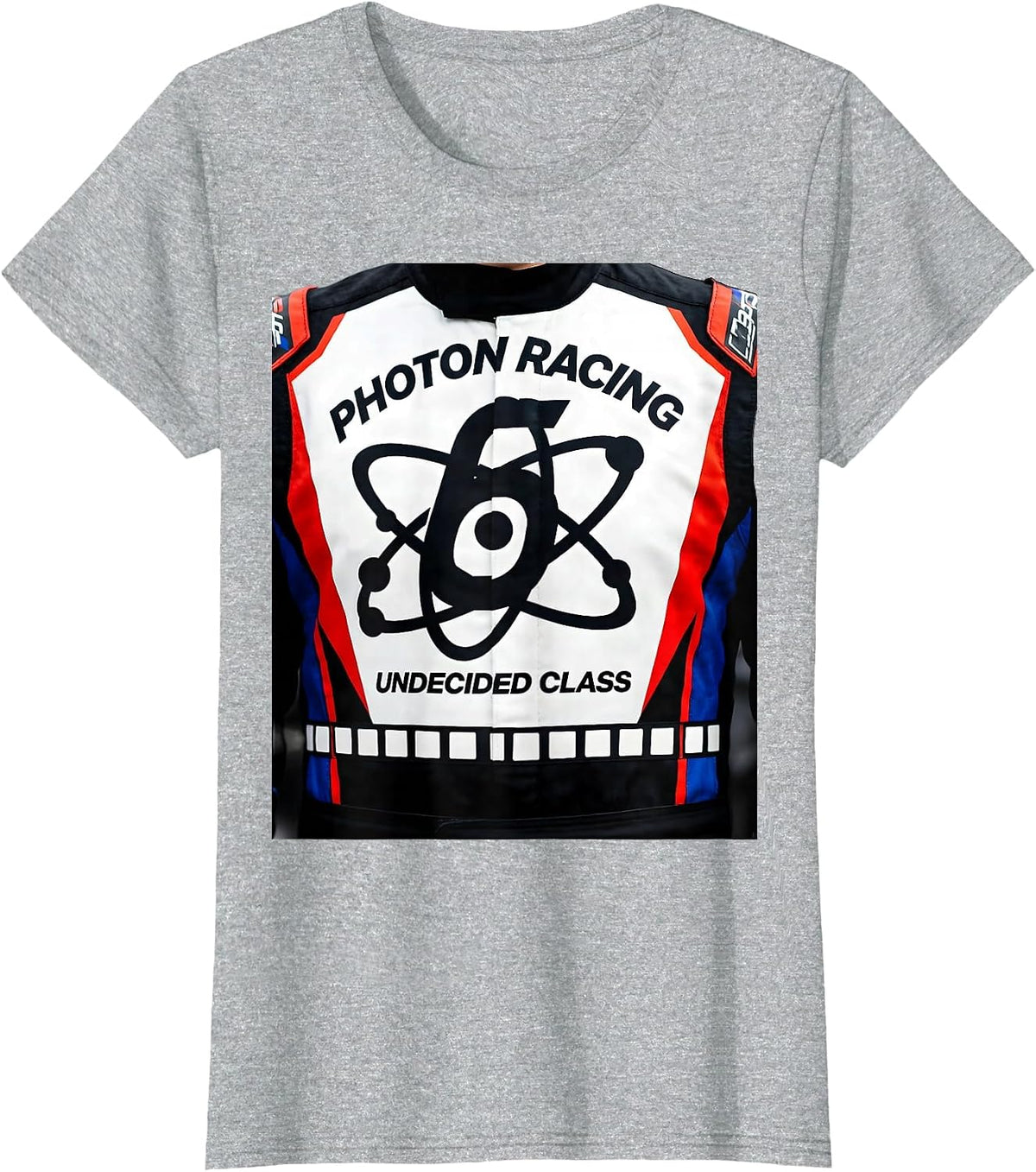 Women's Photon Racing Undecided Class Quantum Physics Humor Science T-Shirt - Heather Grey