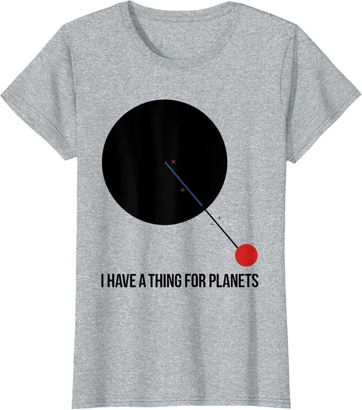 I Have A Thing For Planets Bauhaus Modernist Space Astronomy T-Shirt - Heather Grey