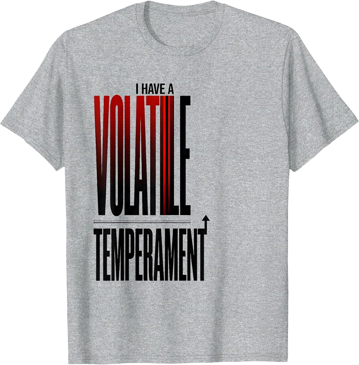 Men's I Have A Volatile Temperament Funny Chemistry Science Nerd T-Shirt - Heather Grey