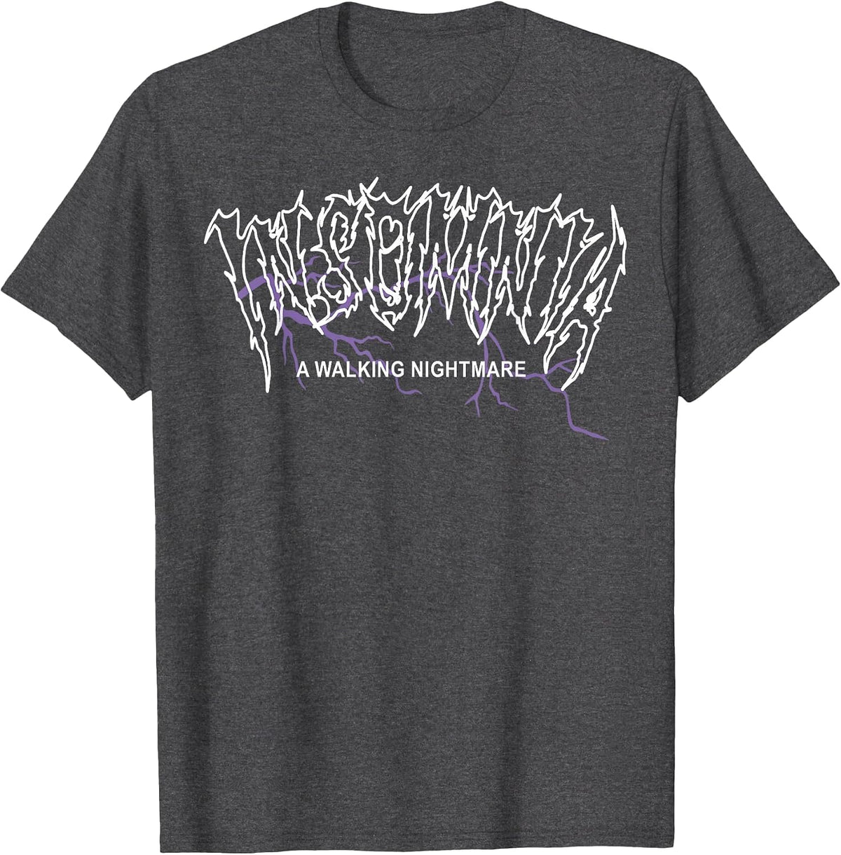 Insomnia Aesthetic Dark Soft Grunge Japan Goth Gamer T-Shirt - Dark Heather Grey