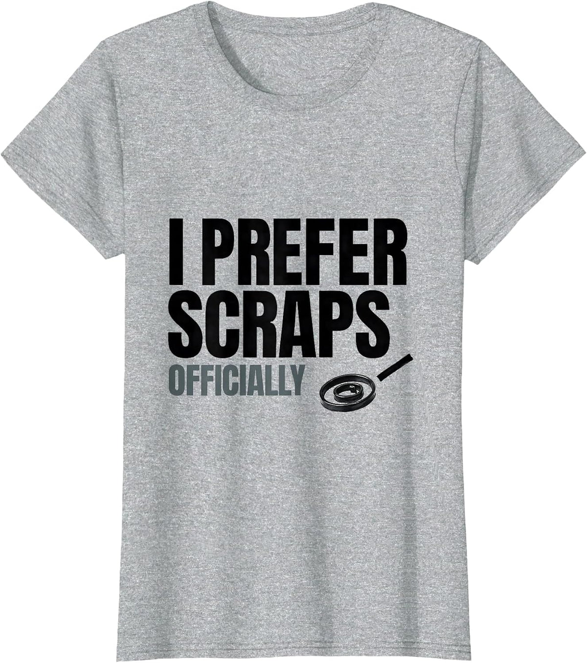 I Prefer Scraps Officially Funny Raccoon Opossum Trash-Panda T-Shirt - Heather Grey