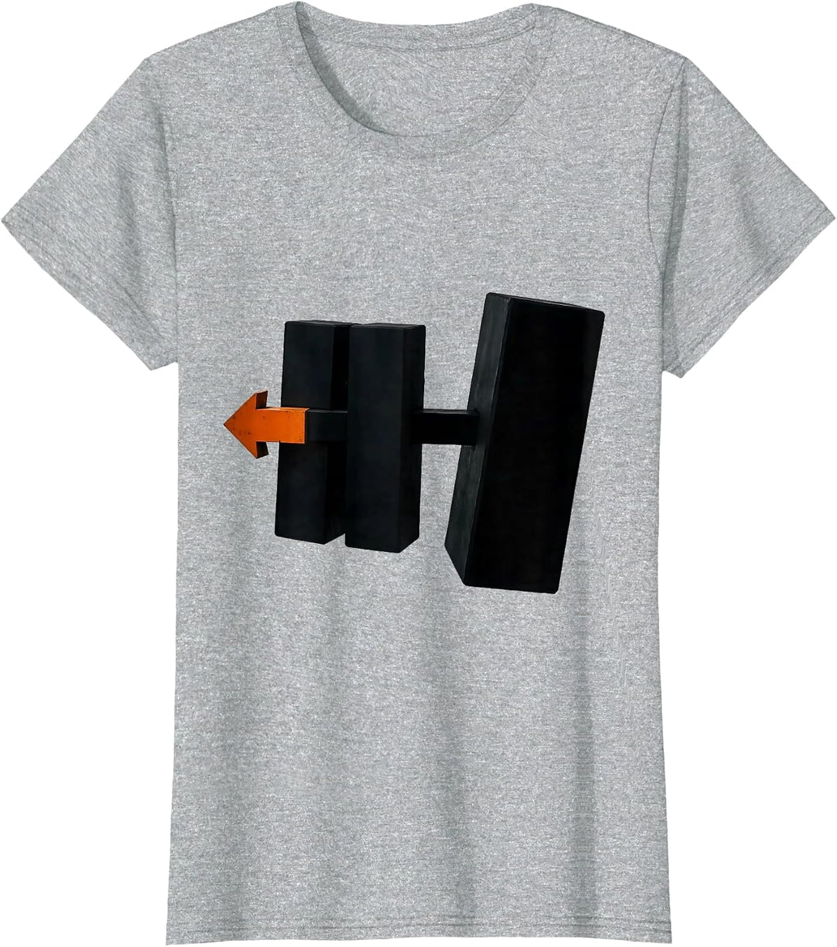 Brutalist Bond Break Chemistry Humor Science Enthusiast T-Shirt - Heather Grey