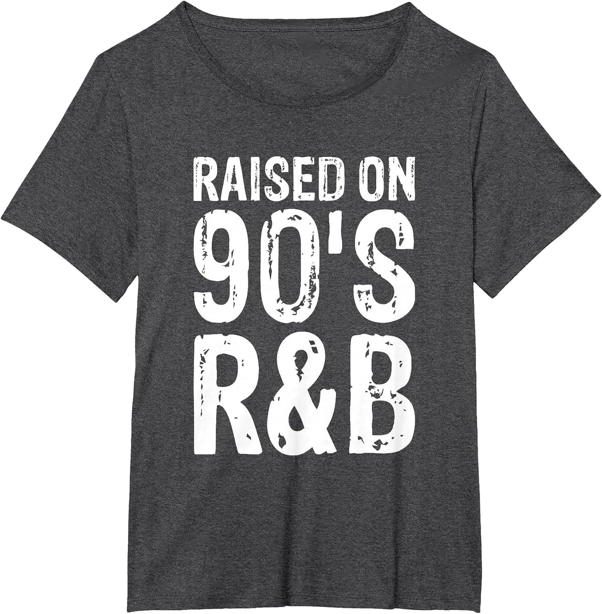 Raised On 90's R&b T-Shirt - Dark Heather Grey