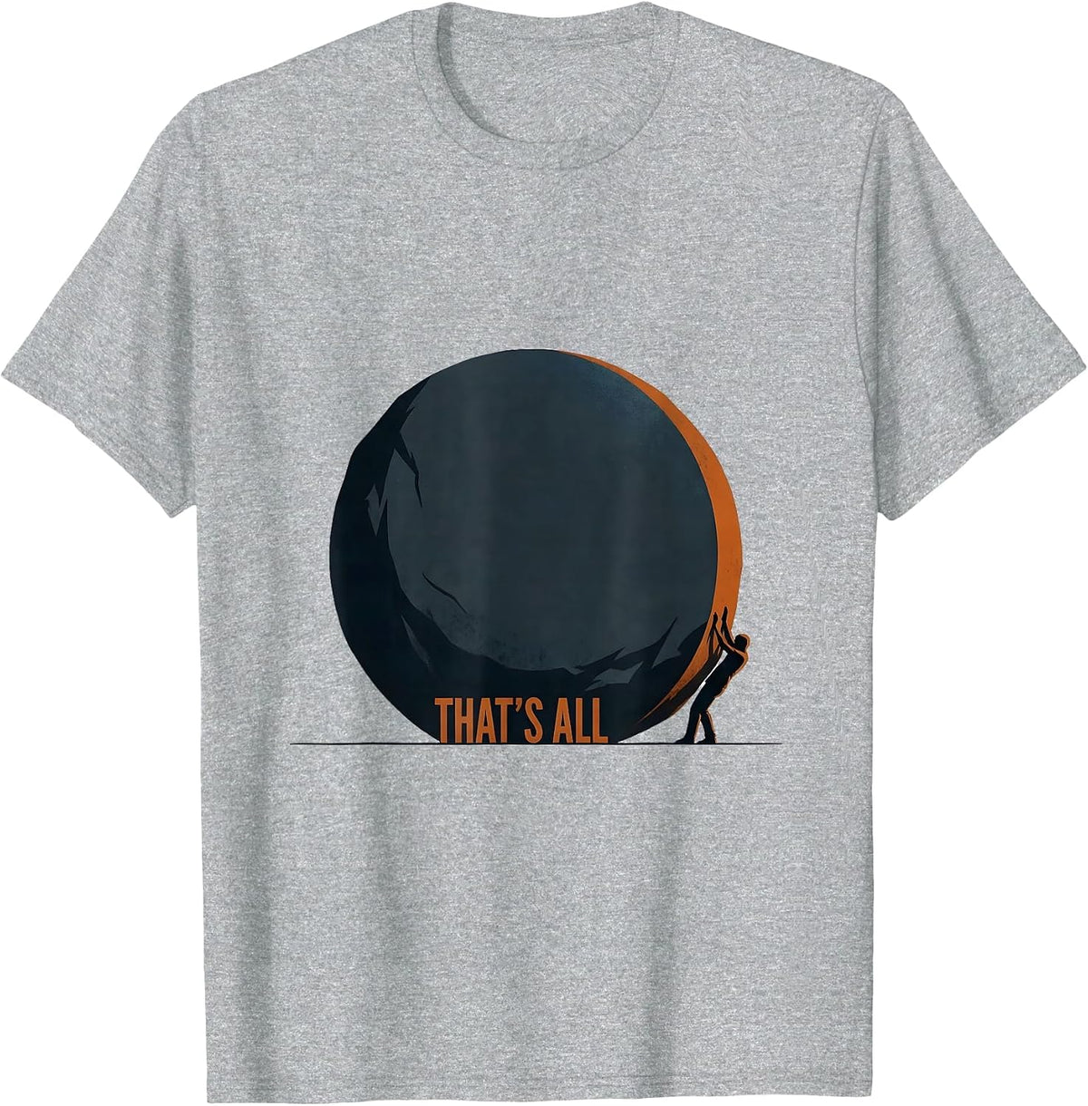 Men's That's All Funny Grammar Police Punctuation Humor T-Shirt - Heather Grey