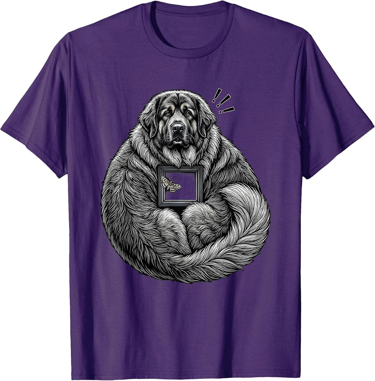 Great Pyrenees Guard Dog Breed Humor T-Shirt - Purple