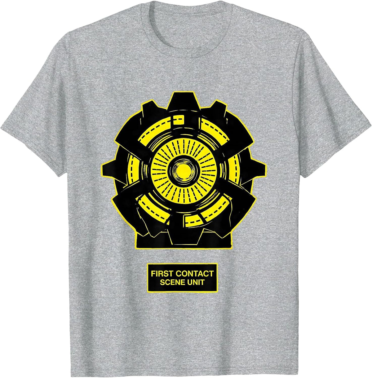 Men's First Contact Scene Unit Funny EMT Paramedic EMS Gift T-Shirt - Heather Grey
