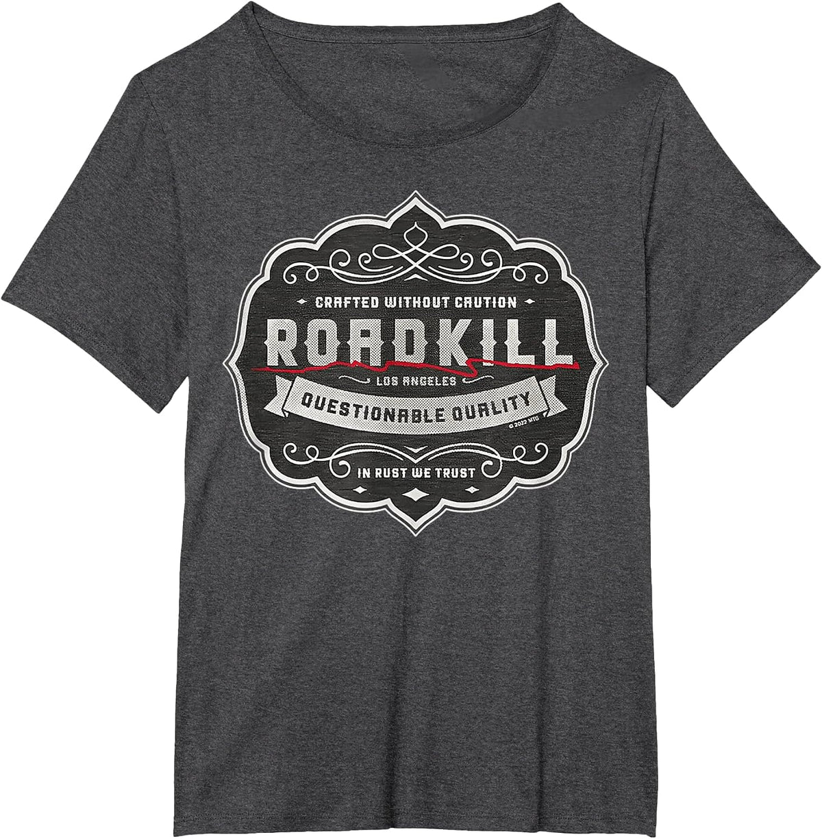 Roadkill in Rust We Trust Motortrend T-Shirt - Dark Heather Grey