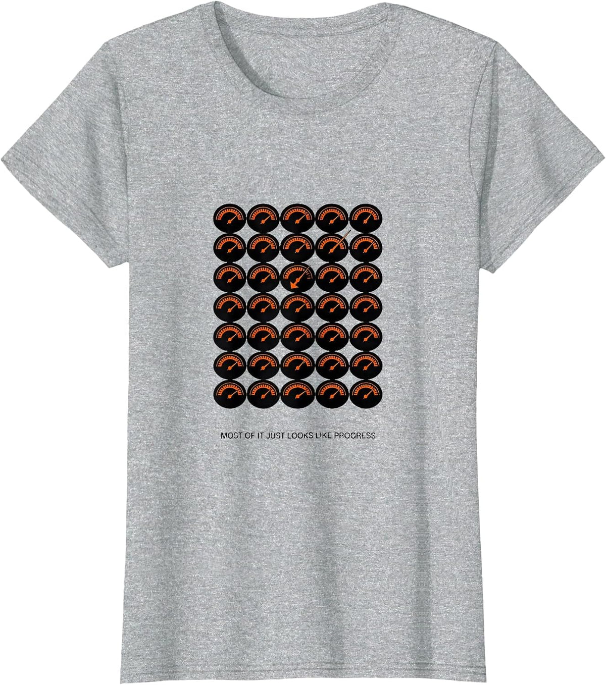 Most Of It Just Looks Like Progress Funny Garage Mechanic T-Shirt - Heather Grey