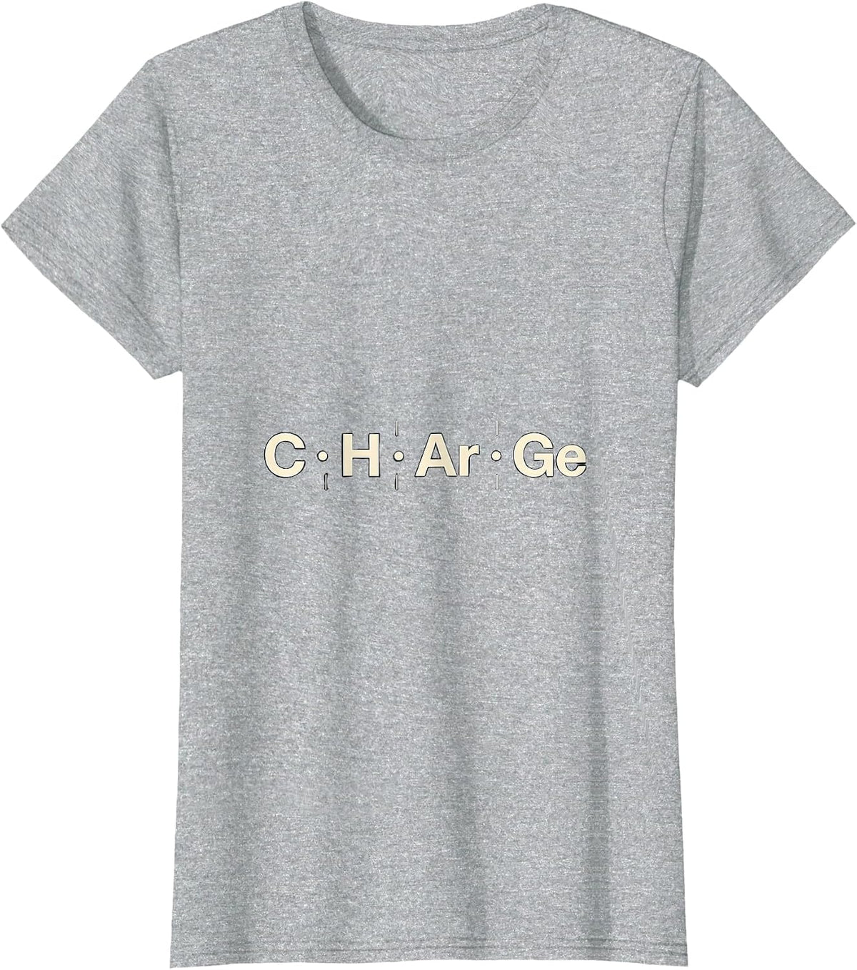 C H Ar Ge Minimalist Periodic Table Chemistry Humor Science T-Shirt - Heather Grey